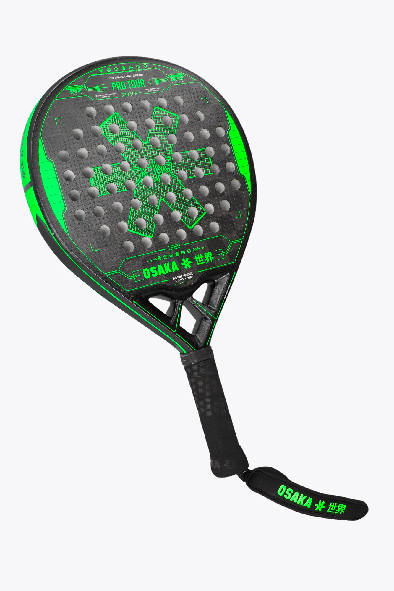 12834004-2 Osaka pala de padel- Pro Tour - Control - Iconic Black