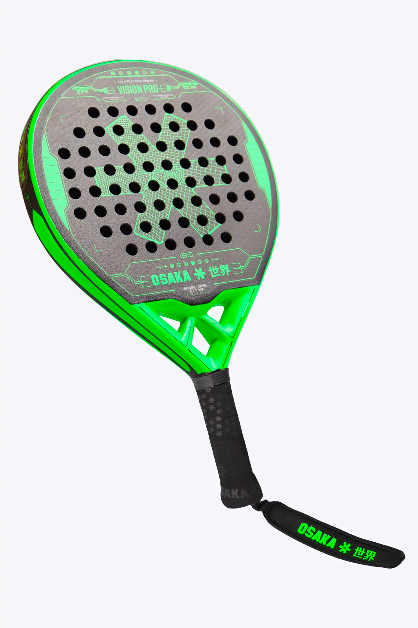 12835004-2 Osaka pala de padel- Vision Pro - Control - Iconic Black